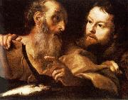 Gian Lorenzo Bernini Saint Andrew and Saint Thomas oil painting artist